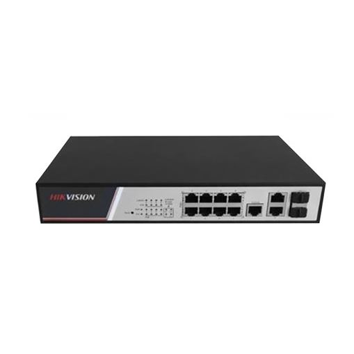 Hikvision 10/100 8x PoE + 2x gigabit combo menedzselhető switch (DS-3E2310P)