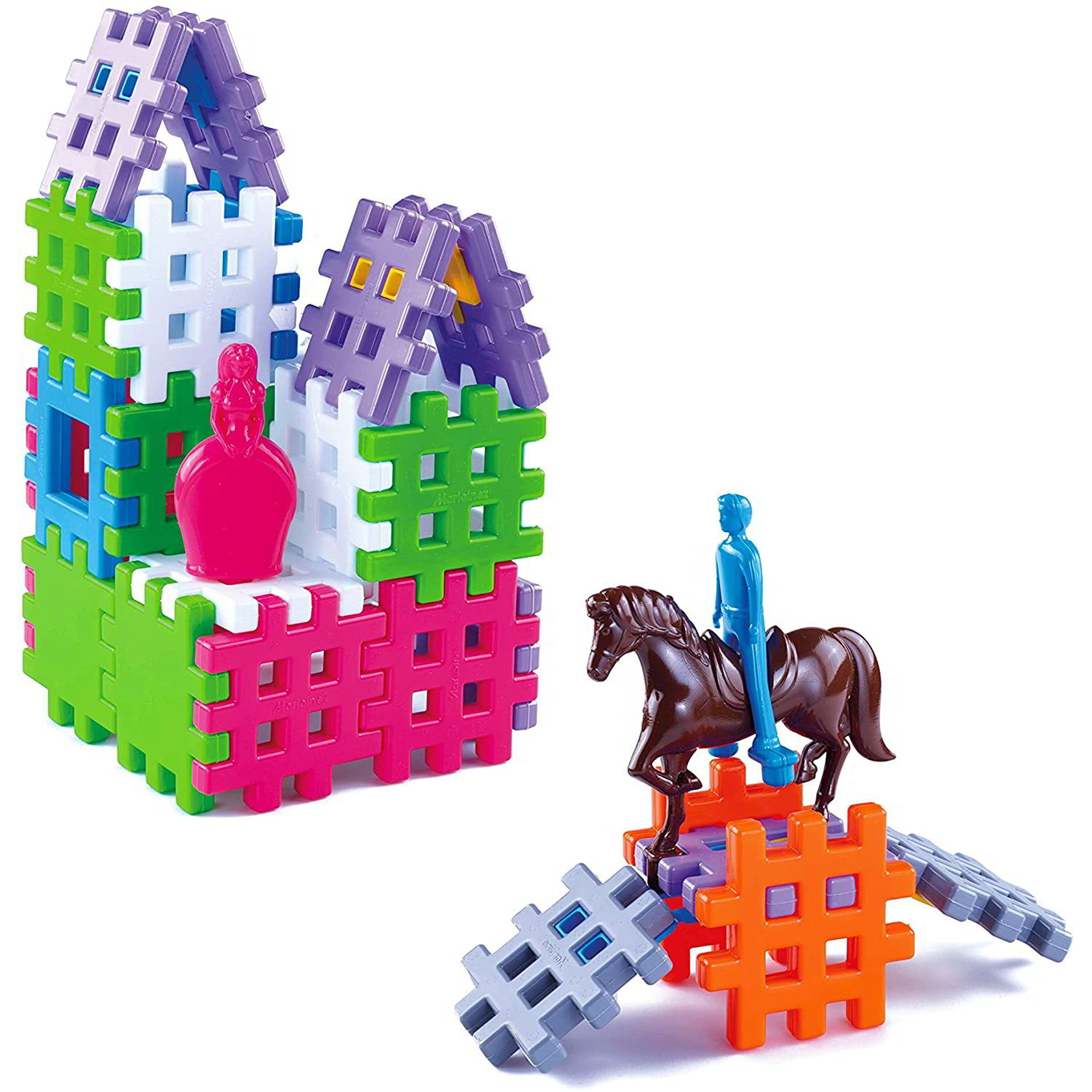 Gofri műanyag 36 darabos építő készlet (MX74)