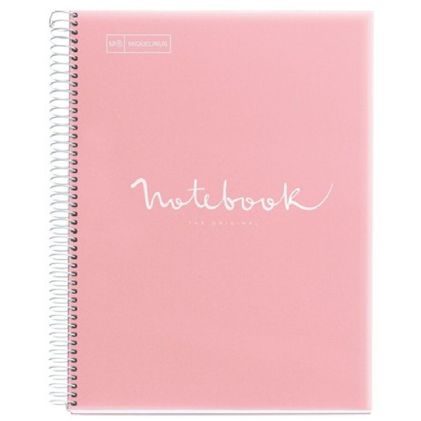 Miquelrius Emotions 120 lapos A5 kockás spirálfüzet - Pink