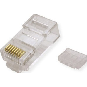 VALUE Konektor RJ45 kat. 6/6a nestíněný, na lanko / drát, 100ks