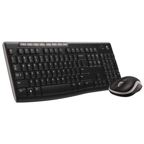 Logitech Wireless Combo MK270 πληκτρολόγιο Συμπεριλαμβάνεται ποντίκι Σπίτι USB QWERTZ Γερμανικός Μαύρος (Μαύρο)
