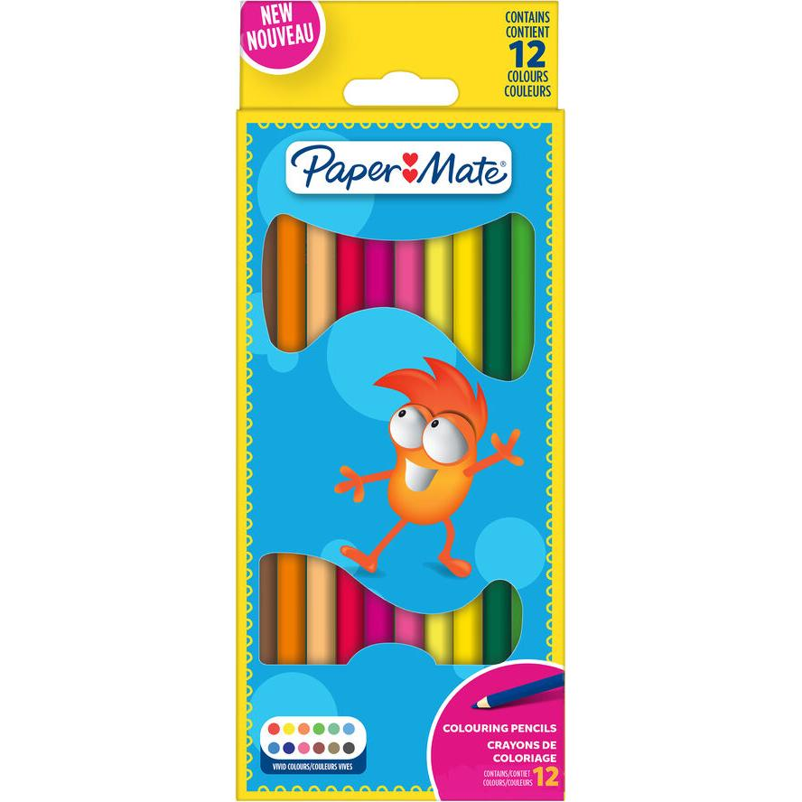 PAPER MATE Buntstifte Kids Colouring Bunt 12er M Blister (2166490) (2166490)