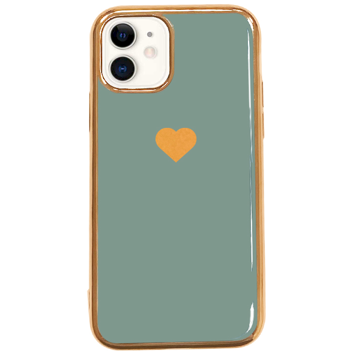 Fusion Heart Apple iPhone 11 Pro Max Szilikon Tok - Mintás/Zöld (FSN-HC-IPH-11PM-GR)