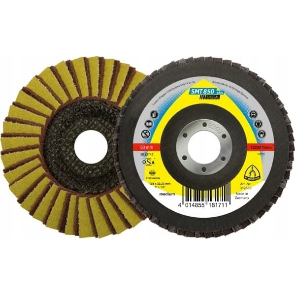 Klingspor 312559 SMT 850 Kombi Felületcsiszoló korong Ø 125 mm Furat átmérő 22.23 mm INOX 5 db