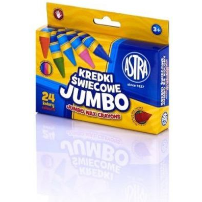Zsírkréta Astra Kerek Jumbo Törésálló 24 Színű (284718)