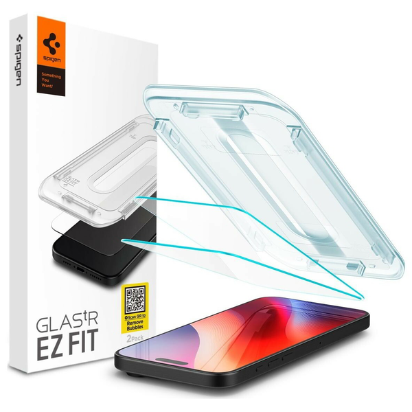 Tvrdené sklo Spigen AGL07928 pre Apple iPhone 16 Pro 2 ks + Aplikátor