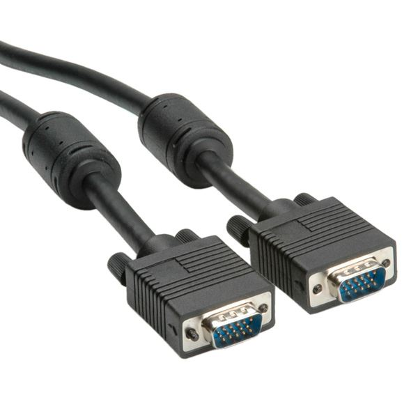 Roline High Quality VGA kábel + Ferrite + DDC HD15 M/M 2m (11.04.5652-20) (11.04.5652-20)