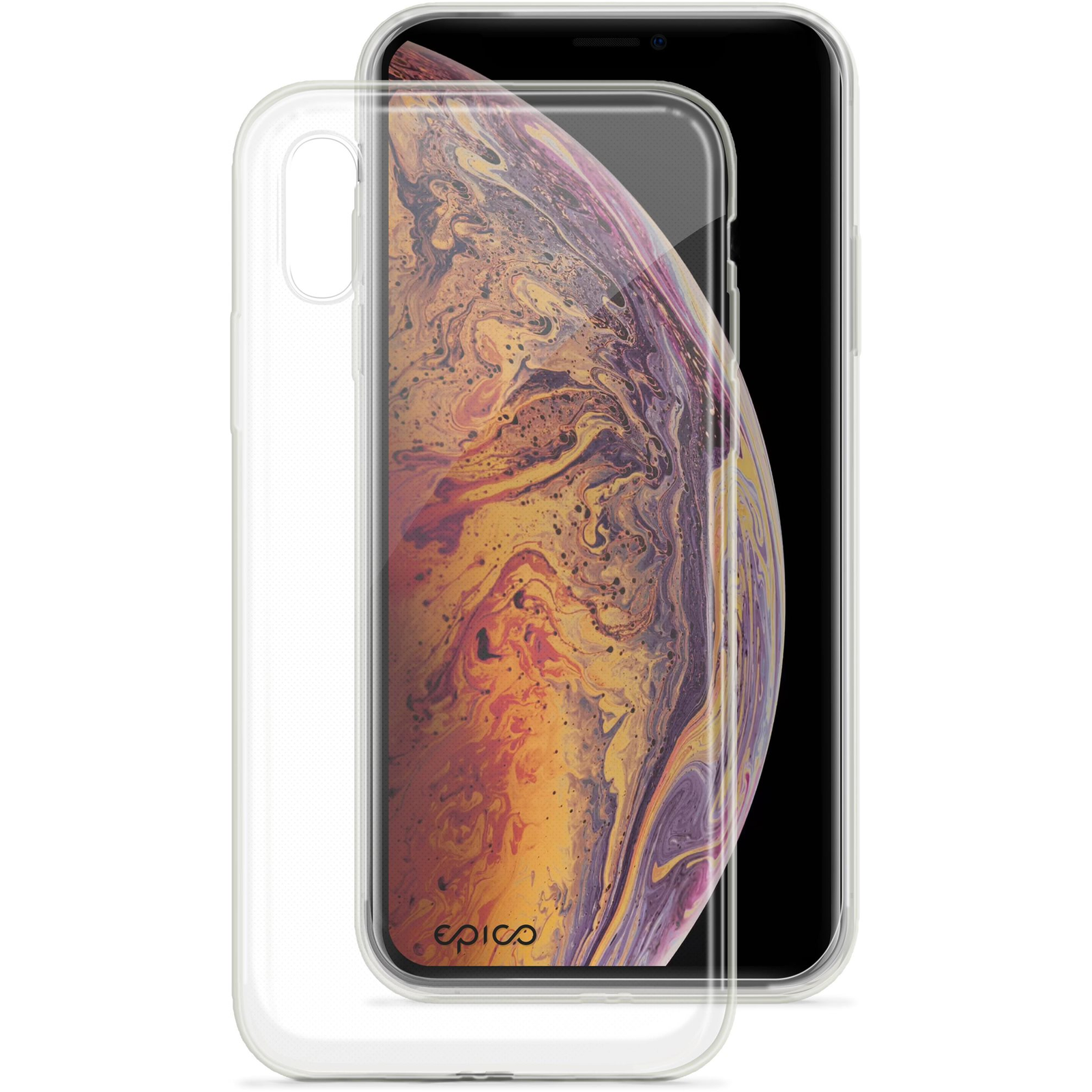 Epico Ronny Gloss Samsung Galaxy A04s fehér átlátszó tok (70310101000001)