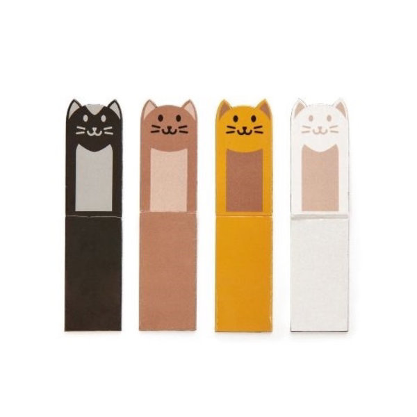 Kikkerland S/4 Mágneses könyvjelző készlet 4 darabos - Macskák