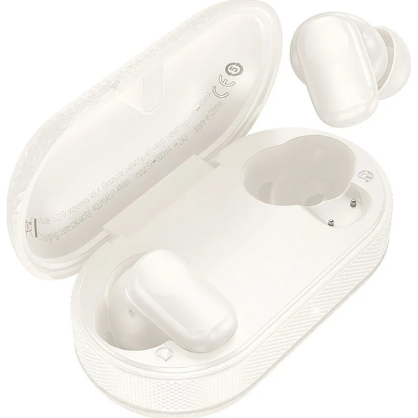 HOCO bezdrôtové slúchadlá bluetooth TWS EQ19 biele