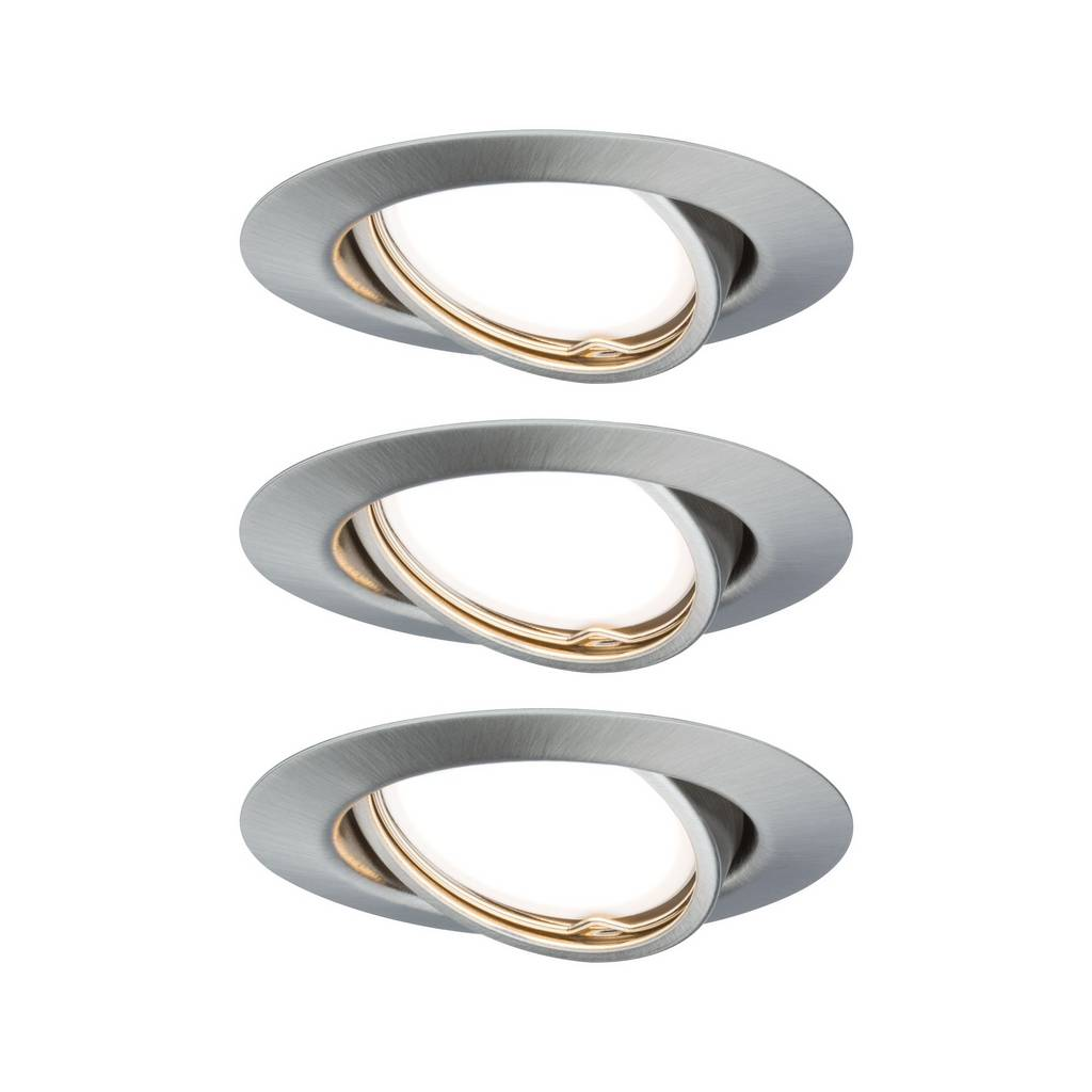 Paulmann Base LED прожектор за вграждане 3 3-Step-dim iron