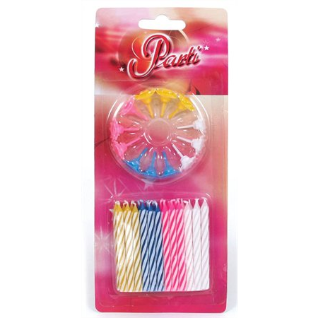 Születésnapi Gyertya 24+12 db tartó (24 db) (F62003)