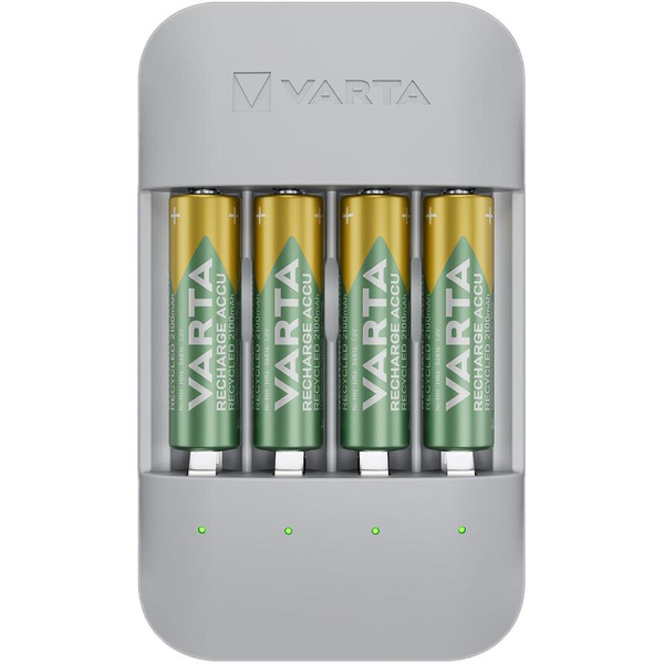Varta Eco Charger Pro Recycled 4x AA/AAA NiMH Akkumulátor töltő + 4db elem (4x AA - 2100mAh)
