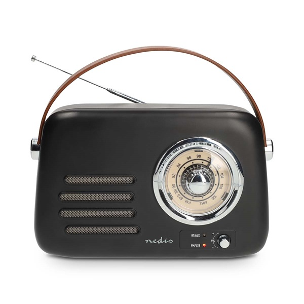 NEDIS RDFM2600BK retró FM rádió fekete