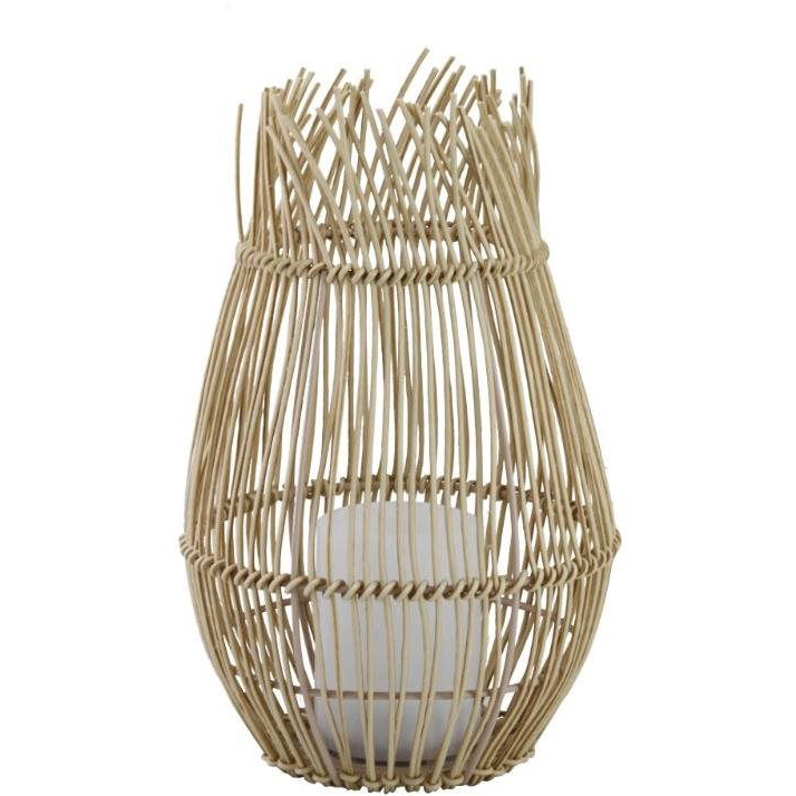 HANKO Mauritius Fringe Style napelemes lámpa, rattan (HK-SL612-JA-8)