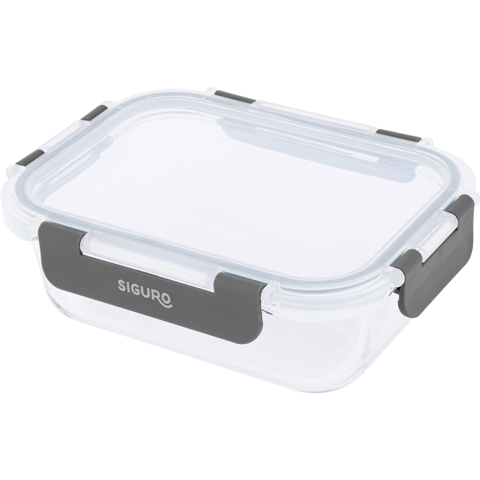 Siguro Glass Seal élelmiszertároló edény 0,86 l, 6,5 x 20 x 15 cm (SGR-FO-G208Y)