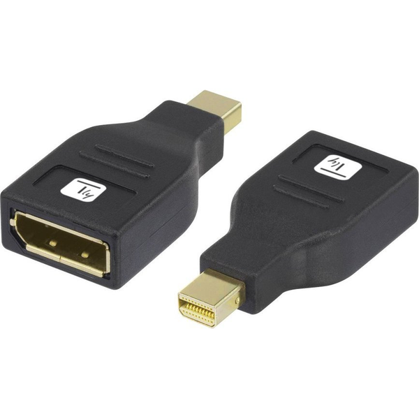 Techly IADAP DP-MDP2 кабелен преобразувател мъжко/женско DisplayPort Mini DisplayPort Черен