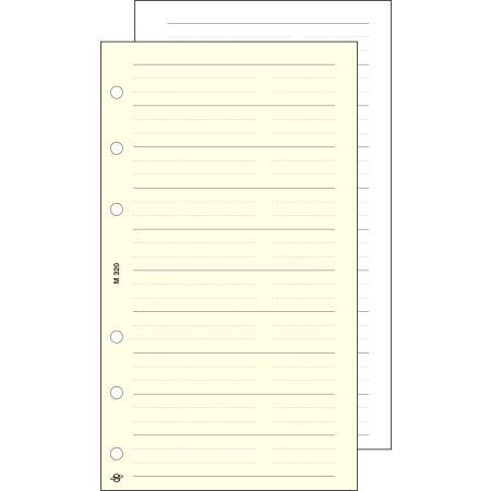 Saturnus L Kalendárium betétlap - Telefon biankó (12db) (L320)