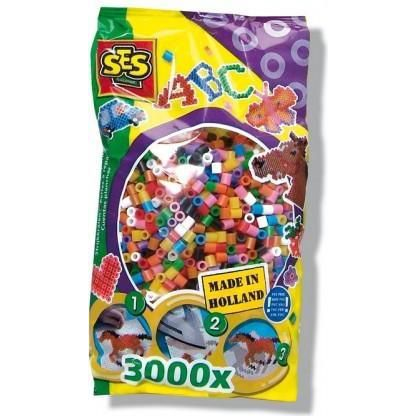 SES Creative Beedz Children's packet of 3000 Mix Basic Iron-on Beads Sikringsperle
