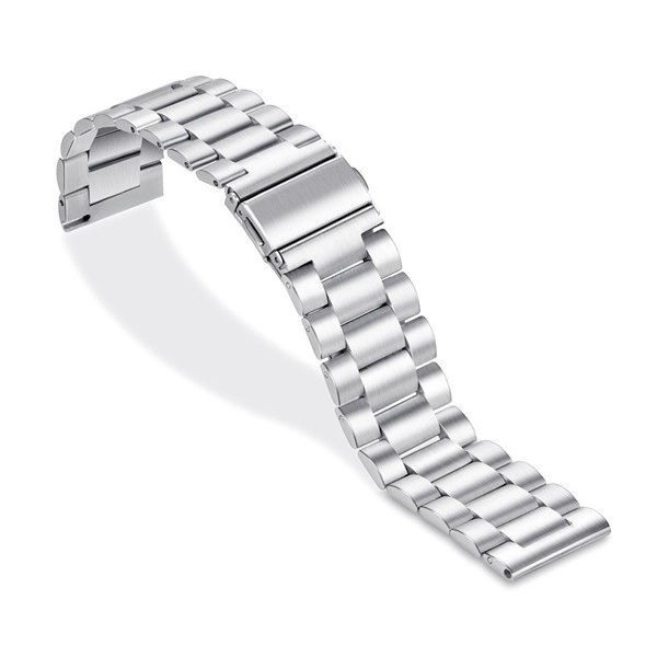 Pótszíj (univerzális, 22 mm, rozsdamentes acél, állítható) EZÜST [Honor Watch GS 3]