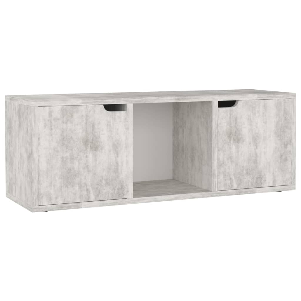 betonszürke forgácslap TV-szekrény 88,5 x 27,5 x 30,5 cm (338175)