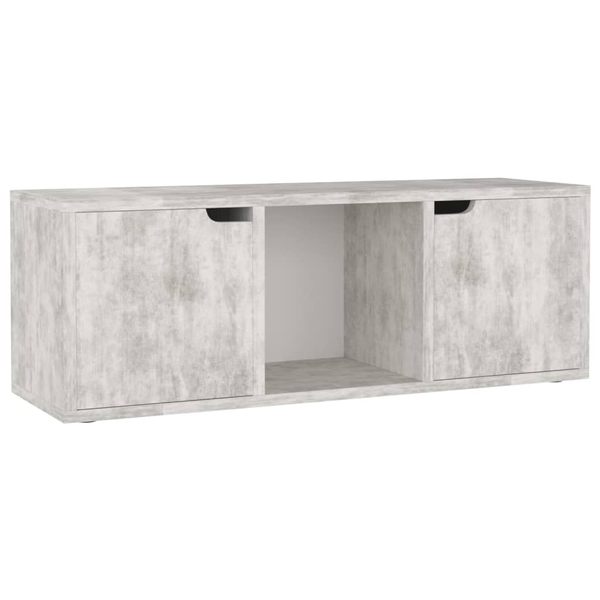 betonszürke forgácslap TV-szekrény 88,5 x 27,5 x 30,5 cm