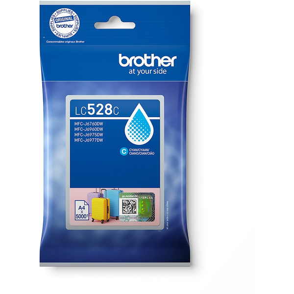 Brother LC528C inktcartridge 1 stuk(s) Origineel Cyaan