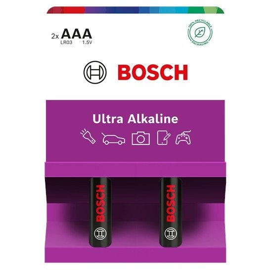 Bosch ELEM ULTRA ALKALINE AAA 2-BLISZTER (LR03UA2B/00)