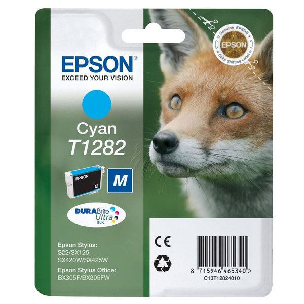 Epson Fox T1282 blækpatron 1 stk Original Blå
