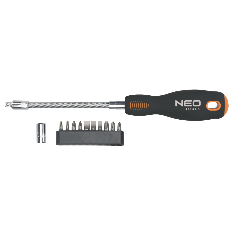 NEO 04-212 Bitfejes Csavarhúzó Készlet Flexibilis Szárral, 12db, SVCM (04-212)