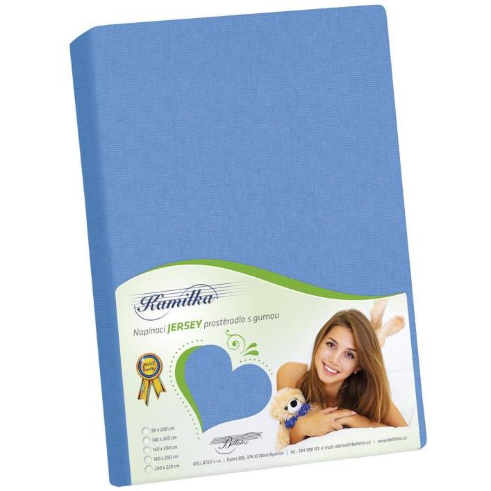 Bellatex J3 Jersey lepedő, 90×200 cm, kék (10008)