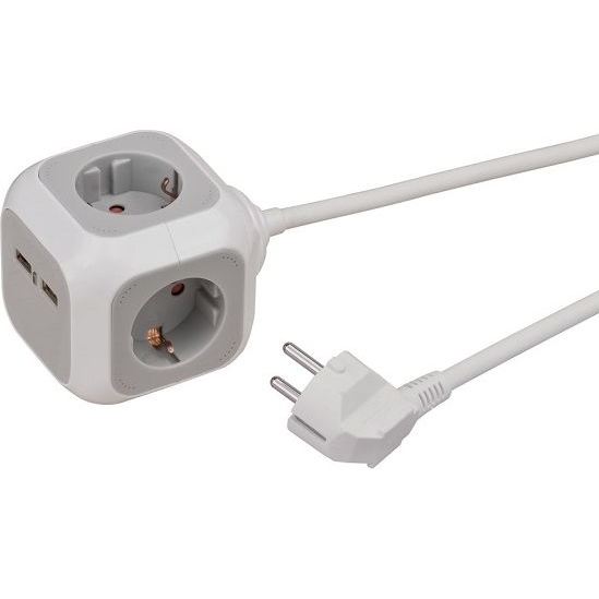 Brennenstuhl Alea-power 4gn 1,4m 2xusb (ALEA-Power USB)