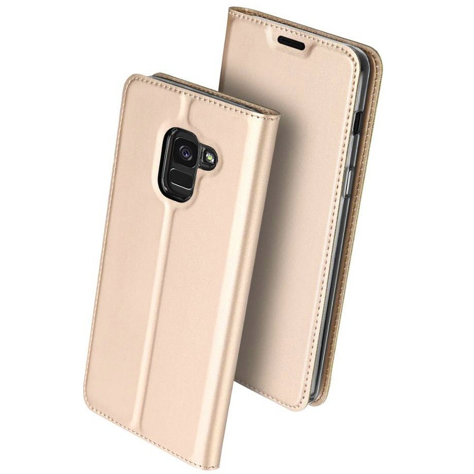 Huawei P Smart (2021), Oldalra nyíló tok, stand, Dux Ducis, arany (102433)