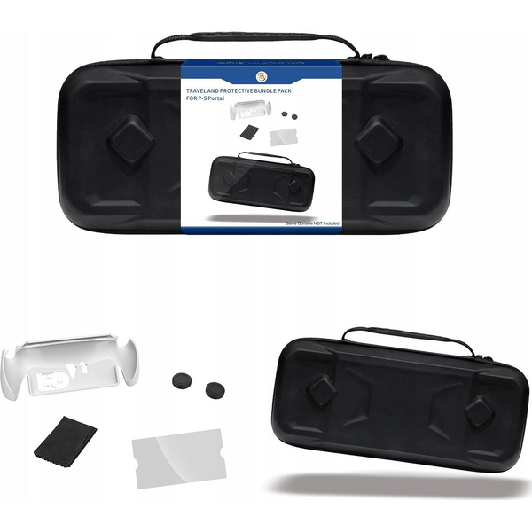  JYS Zestaw 5w1 Futerał Etui Folia Lcd Osłony Pady Do Sony Playstation Ps Portal / P5195