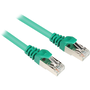 Sharkoon S/FTP Cat6 Patch kábel 2m - Zöld