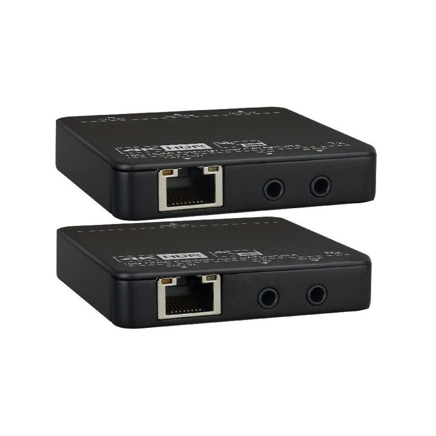 LevelOne HVE-9006 audió/videó jeltovábbító AV adó- és vevőegység Fekete (HVE-9006)