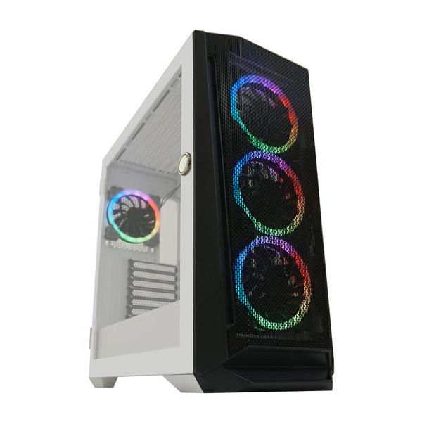 LC-Power LC-805BW-ON Gaming Számítógépház - Fekete/Fehér