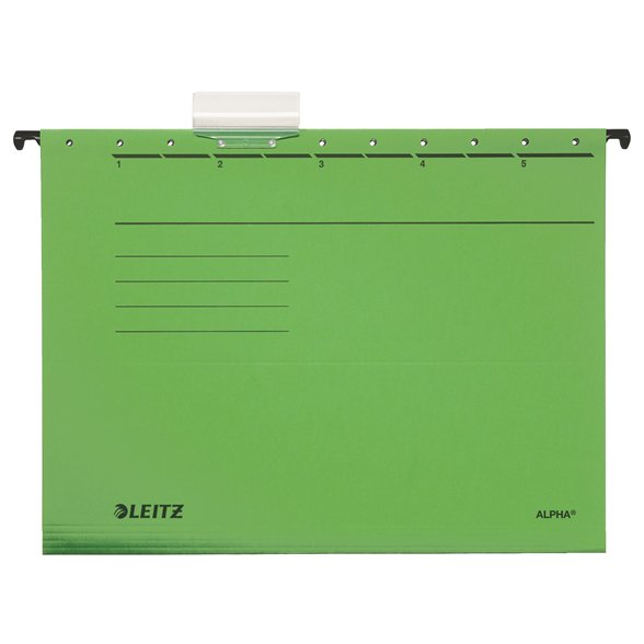 Leitz Alpha Standard A4 Függőmappa - Zöld (25 db) (19850155/19850055)