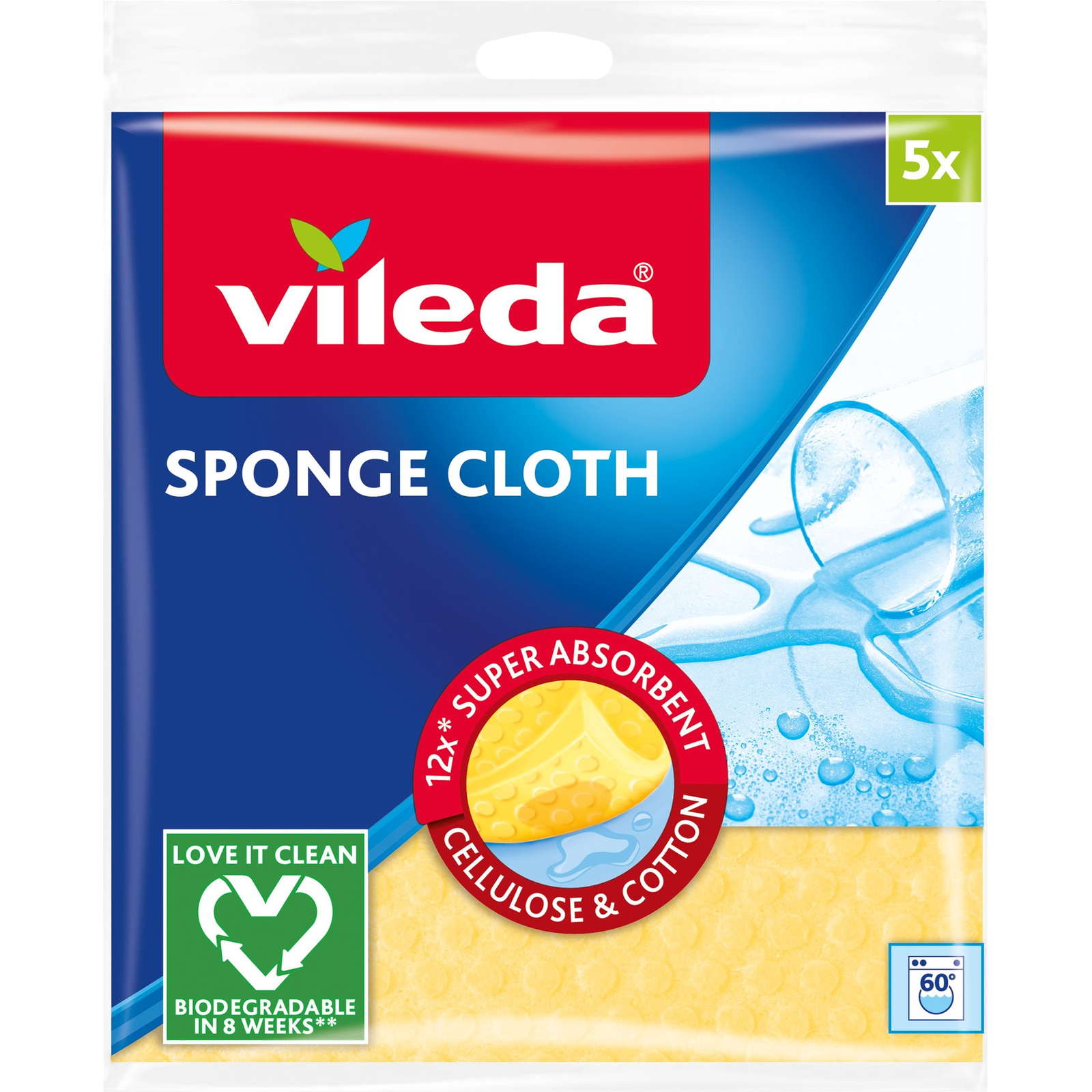 VILEDA - szivacskendő, 5db (8001940001432)