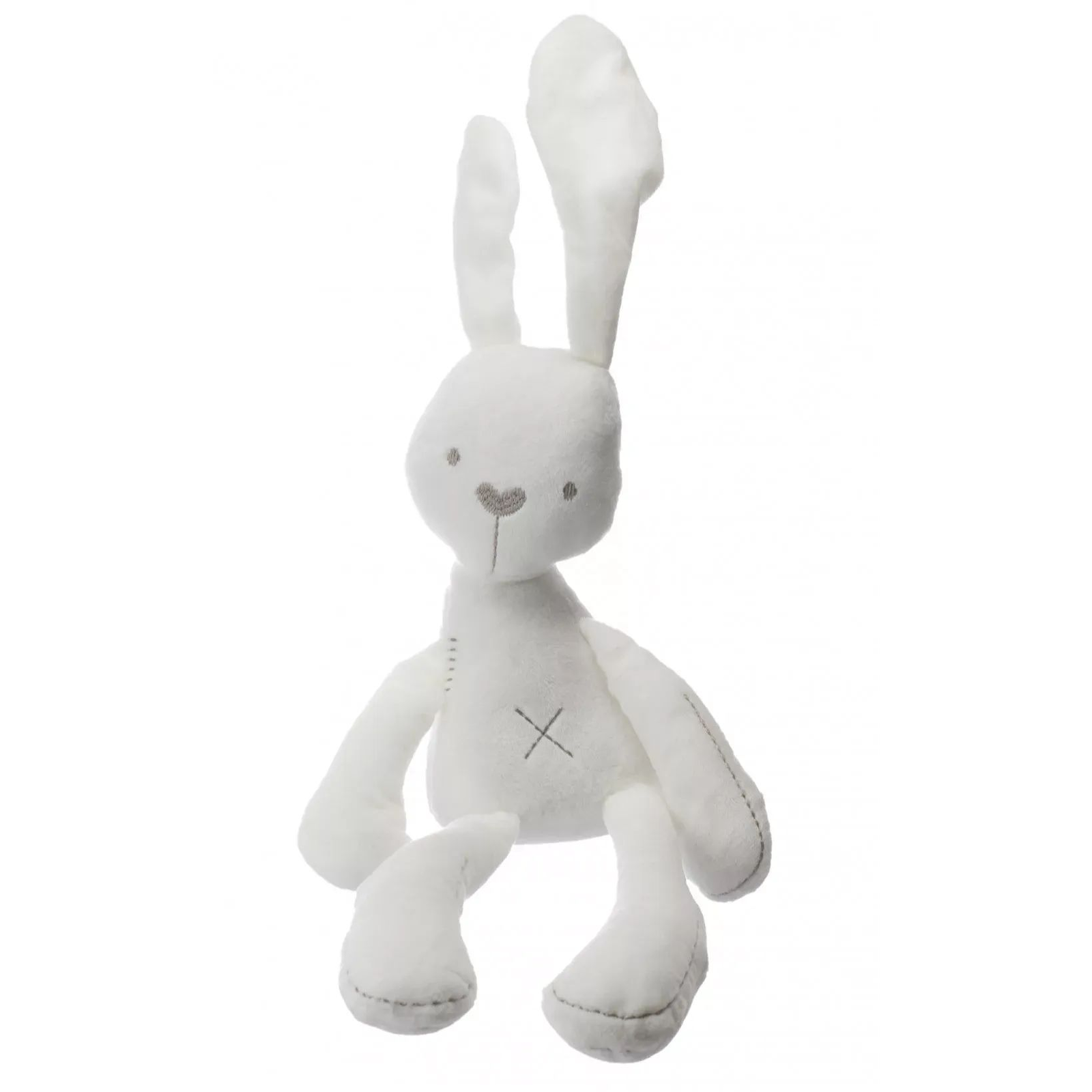 Hosszú fülű nyuszi plüssfigura 36 cm - Bézs (KX9918)