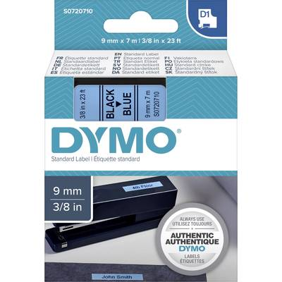 DYMO feliratozószalag D1, 9mm, kék/fekete, S0720710 (S0720710)