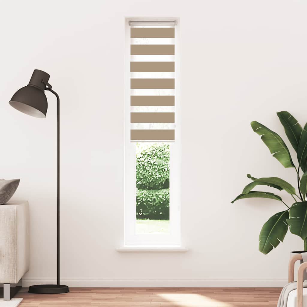 zebrafüggönnyel homokbarna szövetszélesség 40,9 cm poliészter (4014562)