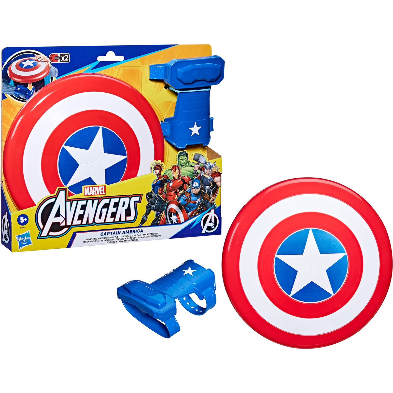 Hasbro Marvel Avengers Amerika Kapitány Mágnespajzs és Holder szerepjáték (B99445L0)