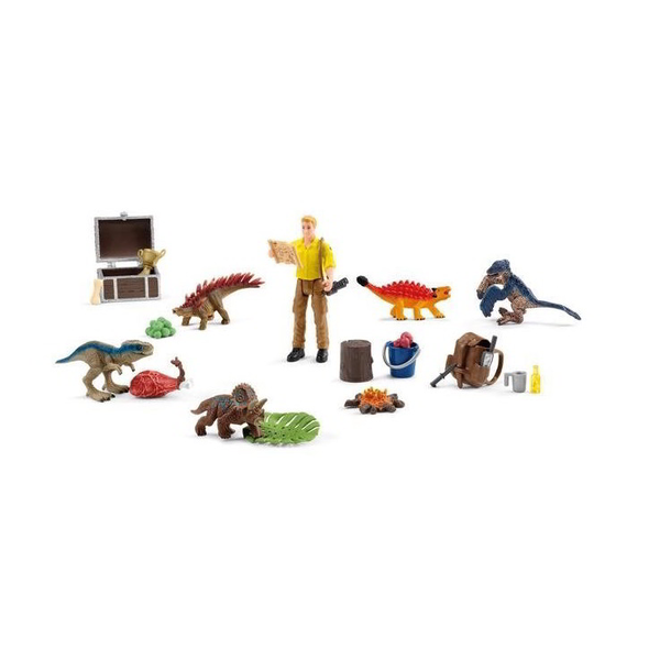 Адвент календар, Schleich, Пластмаса, Динозаври, 3+, Многоцветен