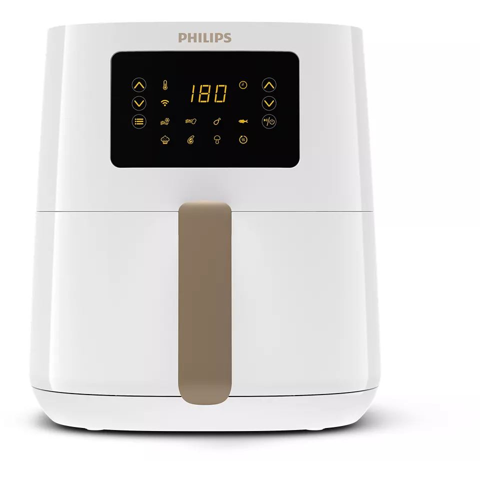 Philips 5000 series HD9255/30 olajsütő Normál 4,1 L Önálló készülék 1400 W Meleglevegős sütő Fehér (HD9255/30)