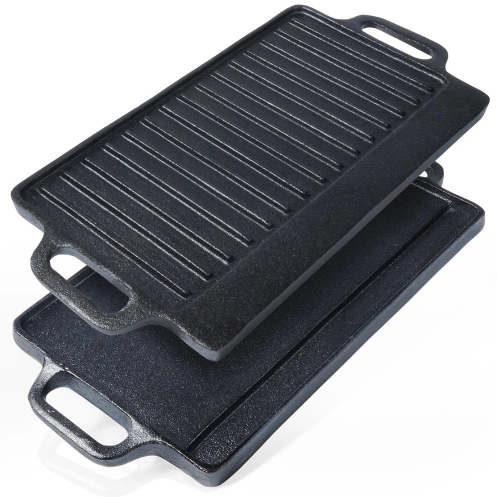Kétoldalas Öntöttvas Grill-lap 40 x 20,5 cm