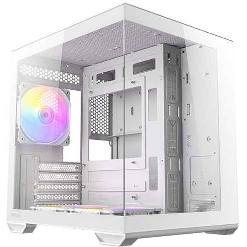 Antec CX60M ARGB Micro Torony Számítógépház + 3db 120mm ARGB ventilátor - Fehér