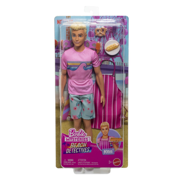 MATTEL Barbie Ken kötényben, szakács kiegészítőkkel és uzsonnával