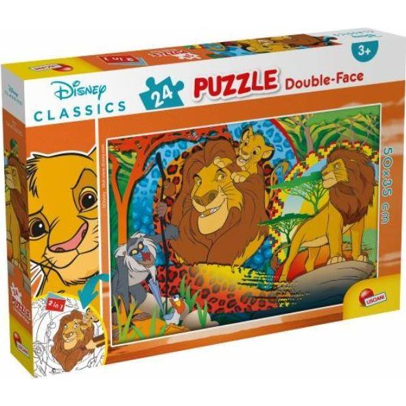 Oroszlánkirály 2 az 1-ben 24db-os puzzle és színező 50x35cm - Lisciani (452578)