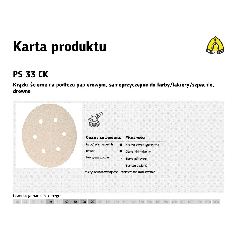 Ps33ck Csiszolótárcsa Furat 150 gr.120 45869e 100 db (146947)